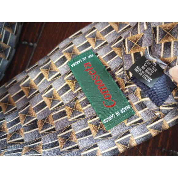 Comoseta‎ 100% Silk Men's Neck Tie - Picture 2 of 3